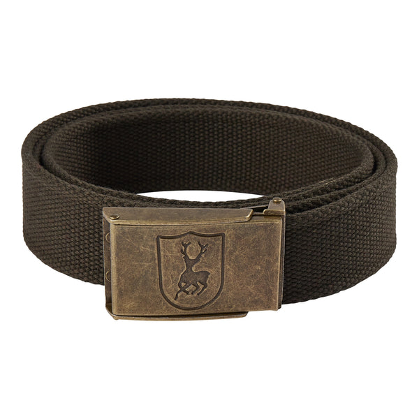 Front view product shot of Deerhunter canvas belt