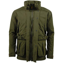Front product view of the Game Stealth Field Jacket with jacket fully zipped