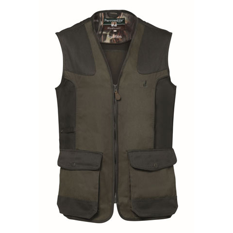 Front image of the Percussion traditional hunting vest 