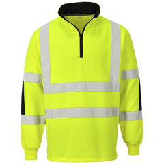 Product shot of the Portwest B308 Xenon Hi Vis Top in the colour yellow