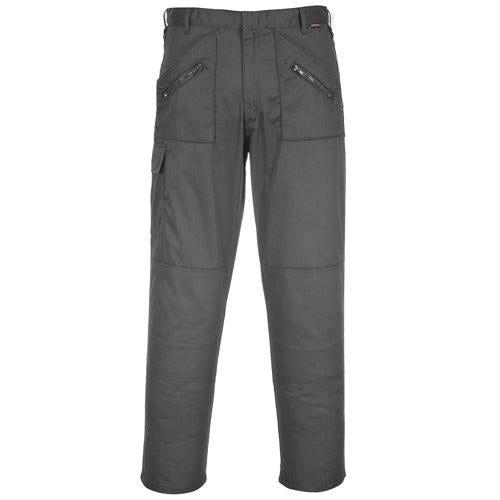 front product shot of Action Cargo Trousers With Kneepad Pockets in the colour grey