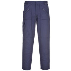 front product shot of Action Cargo Trousers With Kneepad Pockets in the colour navy