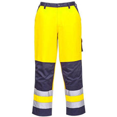 Product image of the Portwest TX51 Lyons Hi Vis Cargo Trousers in yellow