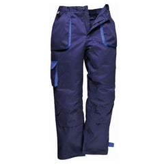 Product shot of the Portwest TX11 Texo Contrast Cargo Trousers in the colour navy